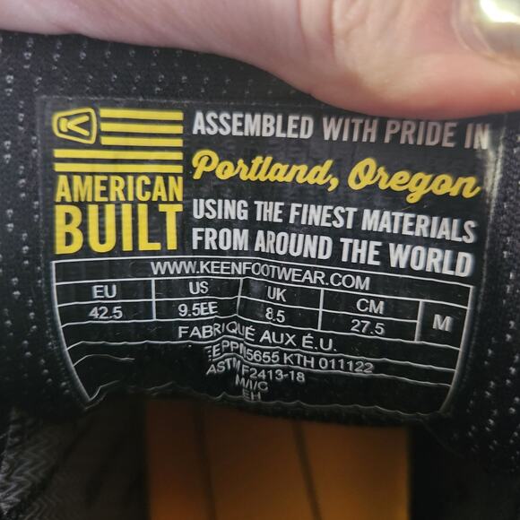 KEEN Utility Mens Work Boots, Bison/Ensign Blue, 9.5 Wide US - Picture 7 of 10